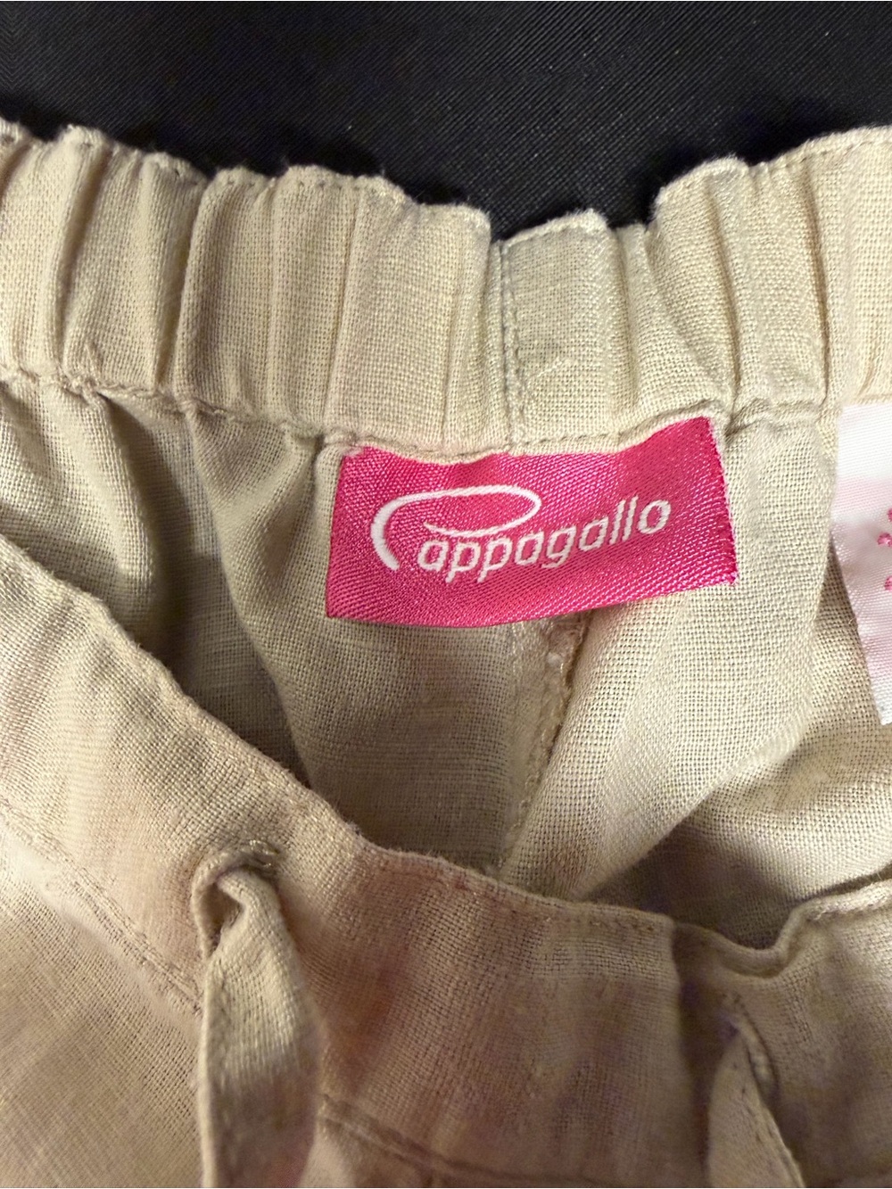 Womens Casual Drawstring Pants in Cream - Picture 3 of 4
